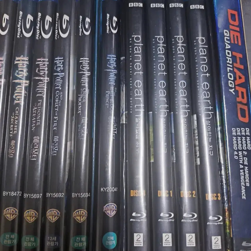 [BUNJANG] Harry Potter 1-6 Blu-ray, Die Hard 1-4 Blu-ray, Planet Earth Blu-ray Set / 해리포터 1-6 블루레이 다이하드 쿼드릴로지 살아있는 지구