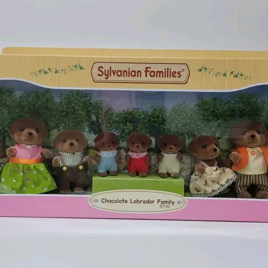 [BUNJANG] Sylvanian Families Chocolate Labrador Retriever Family Set (Discontinued) / 단종)실바니안 초콜릿 래브라도 리트리버 대가족  올드