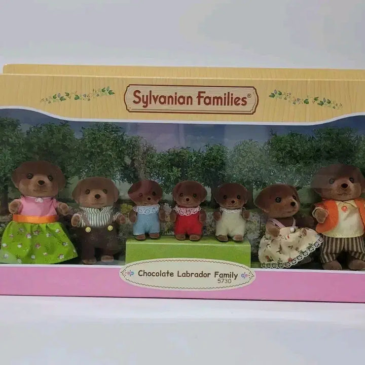 [BUNJANG] Sylvanian Families Chocolate Labrador Retriever Family Set (Discontinued) / 단종)실바니안 초콜릿 래브라도 리트리버 대가족  올드