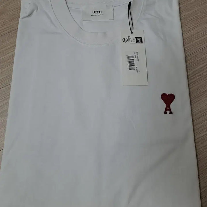 [BUNJANG] AMI Heart Logo T-Shirt White XL / 아미하트 로고 반팔티 화이트 XL