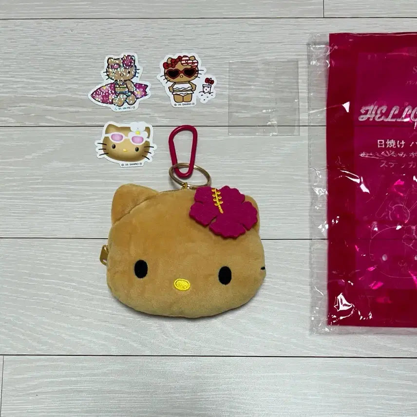 [BUNJANG] Sweet Magazine August 2025 Issue Tanning Kitty Pouch &amp; Sticker Set / Sweet 스위트 2025년 8월호 태닝키티 파우치&amp;스티커