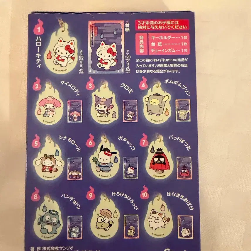 [BUNJANG] Sanrio Yo-kai Glow-in-the-Dark Acrylic Keyholder My Melody / 산리오 요괴 야광 아크릴 키홀더 마이멜로디 판매