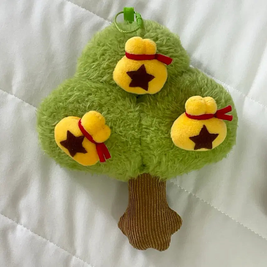 [BUNJANG] Animal Crossing Bell Tree Plush Keychain &amp; Magnet Set / 동숲 모동숲 벨 나무 인형 키링 마그넷