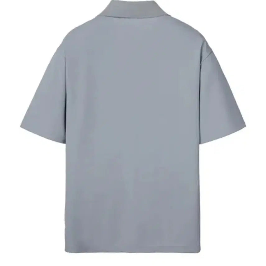 [BUNJANG] Jill Stuart New York Open Collar T-Shirt Light Blue XL / 새상품 질스튜어트뉴욕 오픈 카라티 라이트 블루 XL