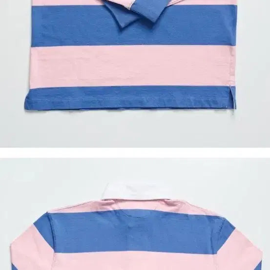 [BUNJANG] Polo Rugby Long Sleeve T-Shirt Pink Blue Stripe XXL / 폴로 럭비티셔츠 핑크 황금사이즈 귀한거 저렴하게판매!!