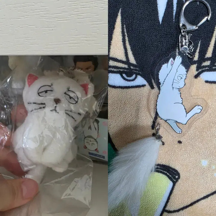 [BUNJANG] Gintama Ginko-chan Keychain Set / 은혼 긴냥이 키링 세트