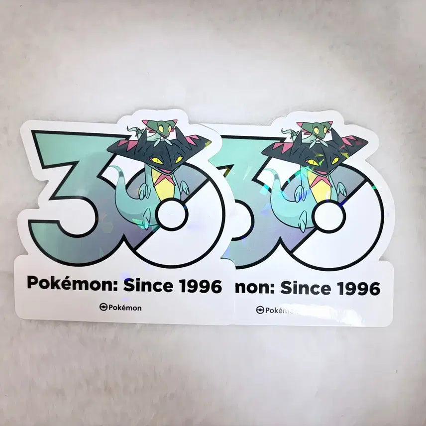 [BUNJANG] Pokemon 30th Anniversary Logo Sticker / [개당]포켓몬 30주년 로고스티커 드래런치