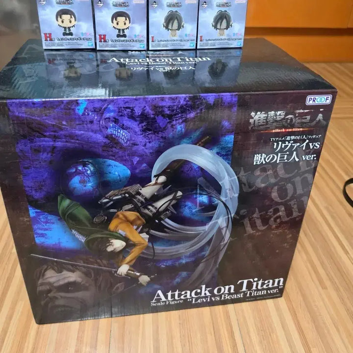 [BUNJANG] Attack on Titan Levi vs. Beast Titan Scale Figure / 진격의 거인 리바이 vs 짐승의 거인 피규어 판매합니다