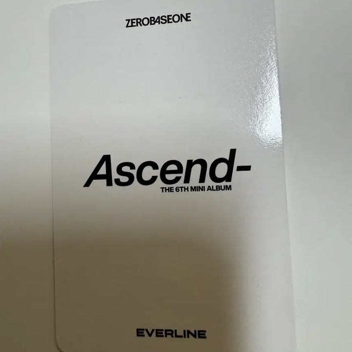 [BUNJANG] ZEROBASEONE zb1 Ascend 11ver Everline Sung Hanbin Photocard / 제로베이스원 zb1 어센드 Ascend 11 ver 에버라인 성한빈