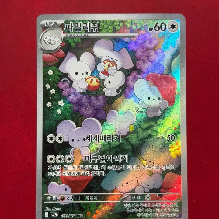 [BUNJANG] Pokemon Card Famiriji AR / 귀여운 포켓몬 카드 파밀리쥐 AR