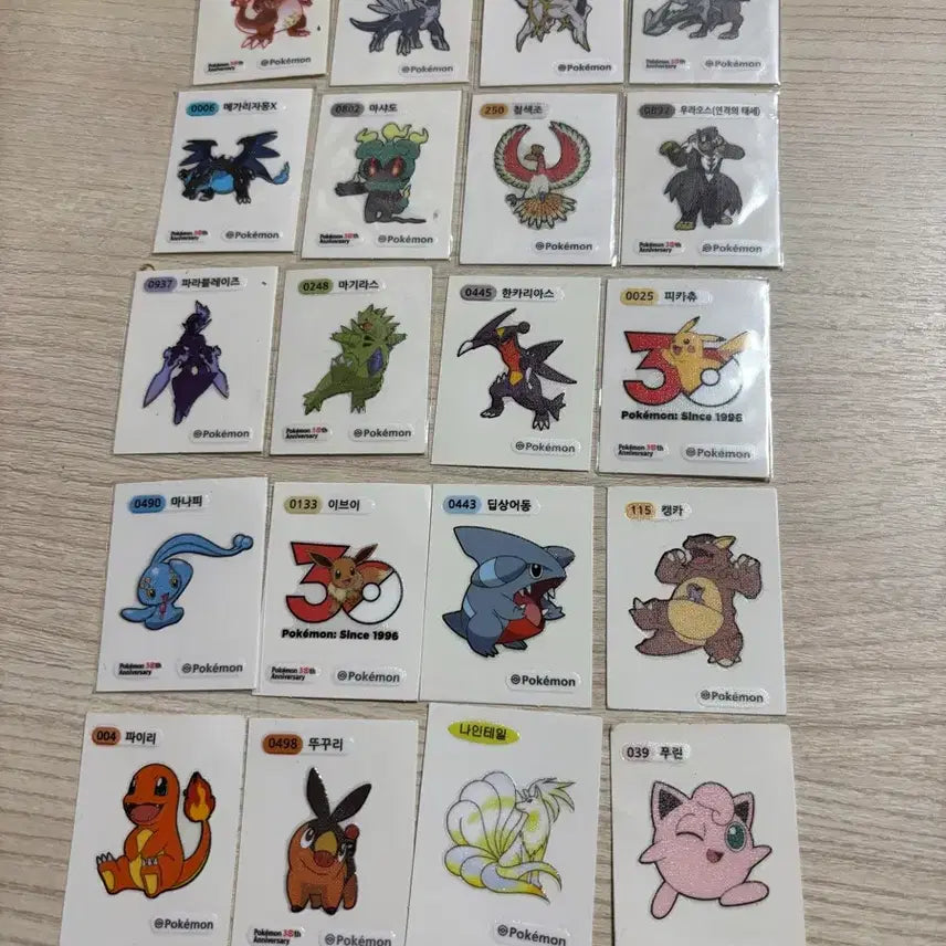 [BUNJANG] Pokemon Stickers Bundle Set / 포켓몬 띠부띠부씰 일괄