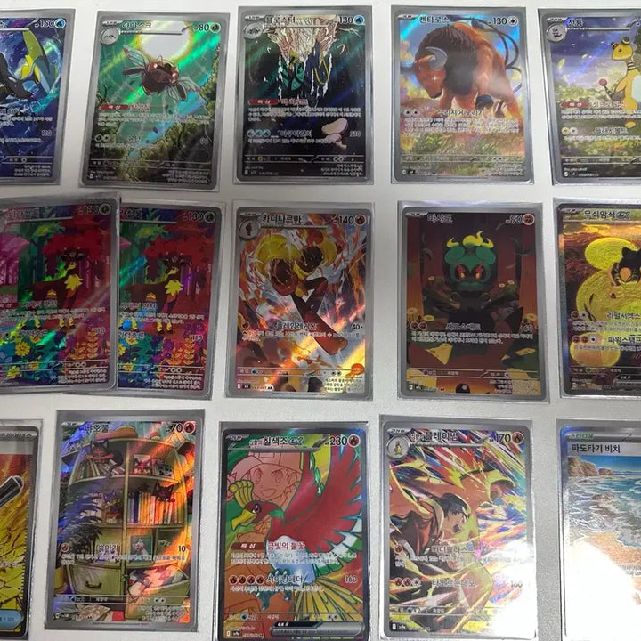 [BUNJANG] Pokemon TCG Individual Cards with Sleeves / ar카드이상 27개 모든 카드 총 2.5