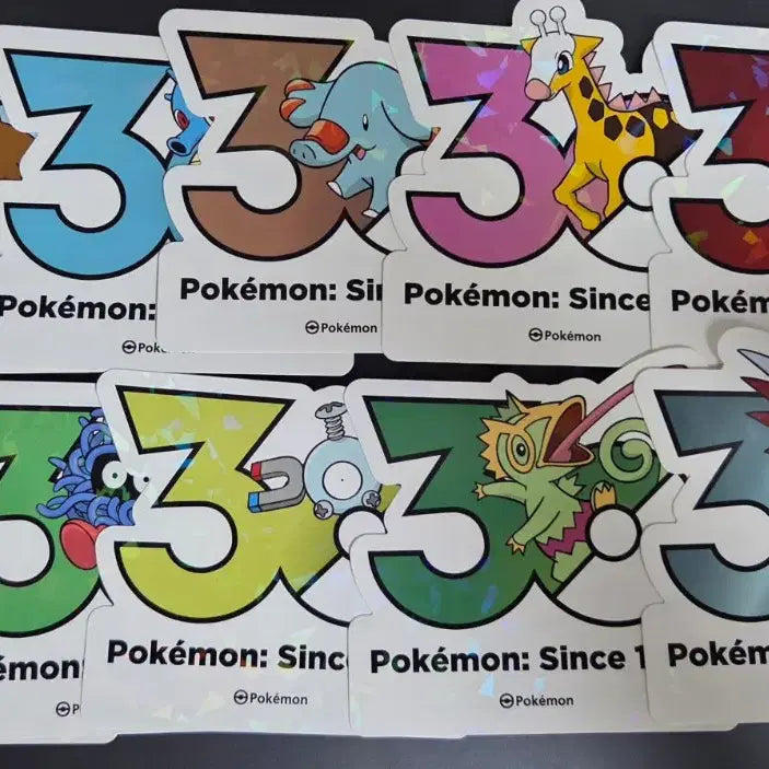 [BUNJANG] Pokemon 30th Anniversary Stickers &amp; Keychains - Featuring Arbok, Articuno, Doduo, Exeggutor, Seadra, and more / 포켓몬 30주년 스티커 무장조 키링키 구구 코코리 시드라 델빌 코일