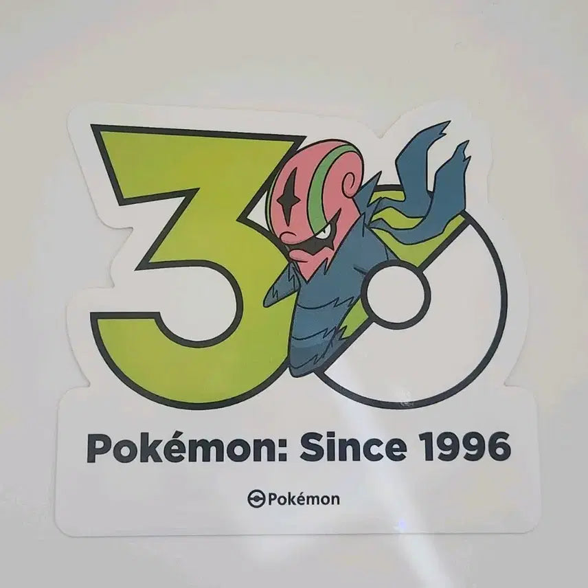 [BUNJANG] Pokemon 30th Anniversary Sticker Azumarill / 포켓몬스터 30주년 스티커 어지리더