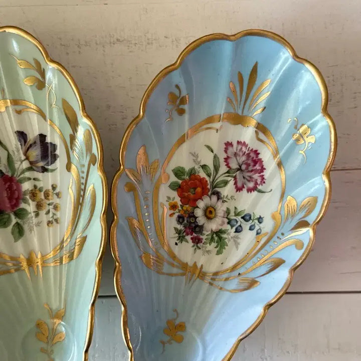 [BUNJANG] Limoges Shell Shaped Plates (Set of 2) / 프랑스 리모지 쉘모양 접시