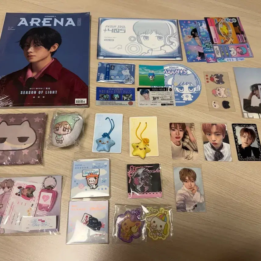 [BUNJANG] NCT-WISH Yushi Riku Omamori Birthday Cafe Magazine Photocard Bundle Set / 일괄) Nctwish 엔시티위시 유우시 리쿠 오마모리 생카 잡지 포카