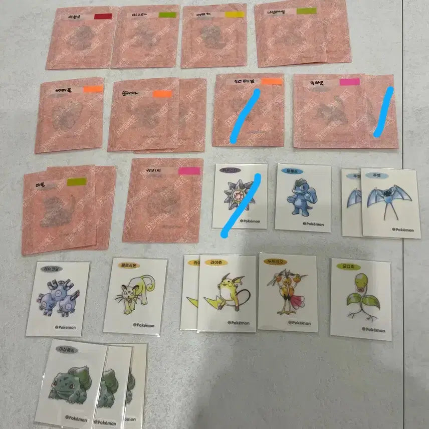 [BUNJANG] Pokemon Artwork Season 5 Ddibeal / 포켓몬 아트워크,시즌5 띠부씰 판매