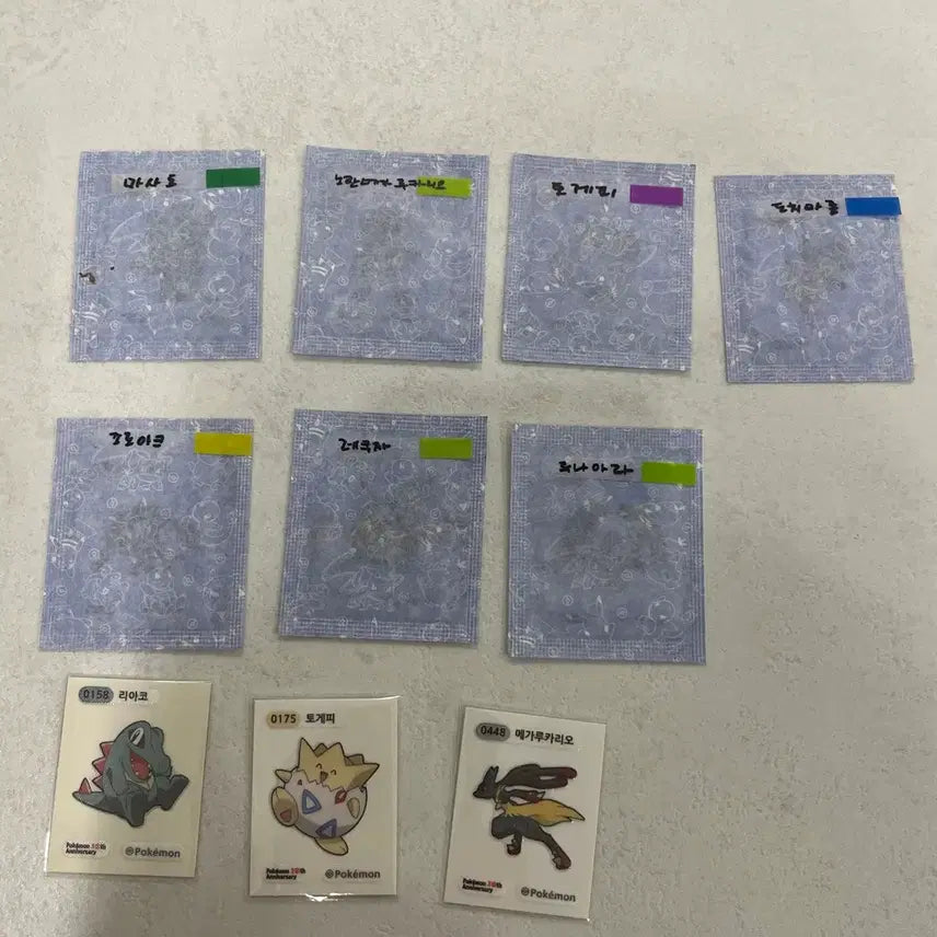 [BUNJANG] Pokemon Artwork Season 5 Ddibeal / 포켓몬 아트워크,시즌5 띠부씰 판매