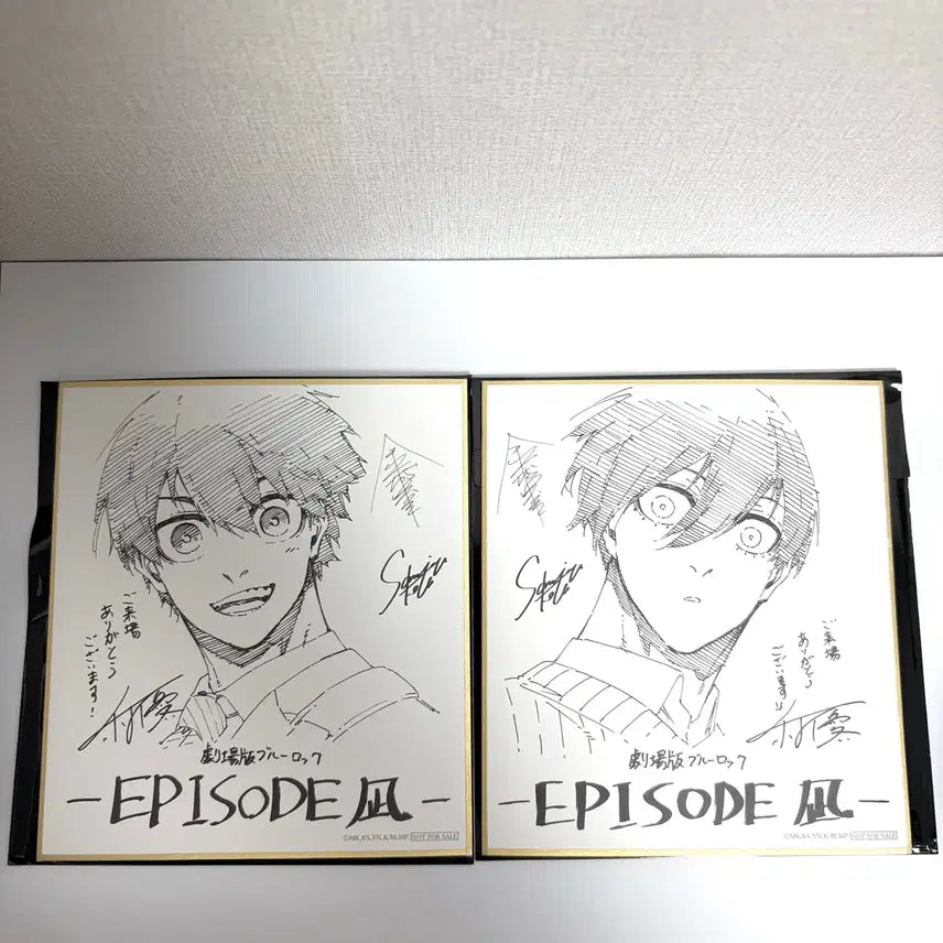 [BUNJANG] Blue Lock: Episode Nagi Theatrical Limited Edition Shikishi &amp; Proof Photo Set (Rin, Isagi, Reo, Bachira) / 블루록 에피소드 나기 극장판 색지 증명사진 특전 린 이사기 레오 바치라