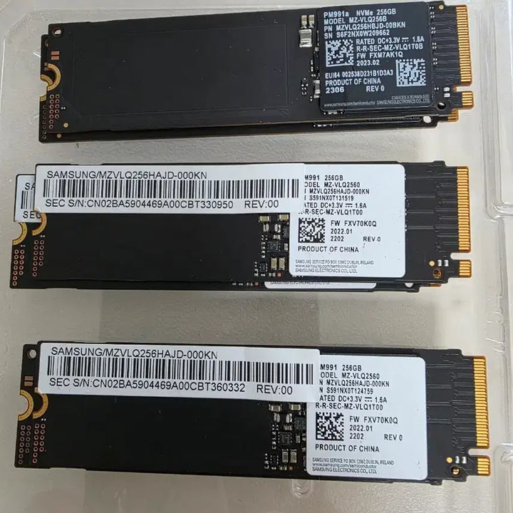 [BUNJANG] Samsung PM991 256GB NVMe SSD with Heatsink / SSD 삼성 pm991 256GB/방열판 /24년 문서/거의새것