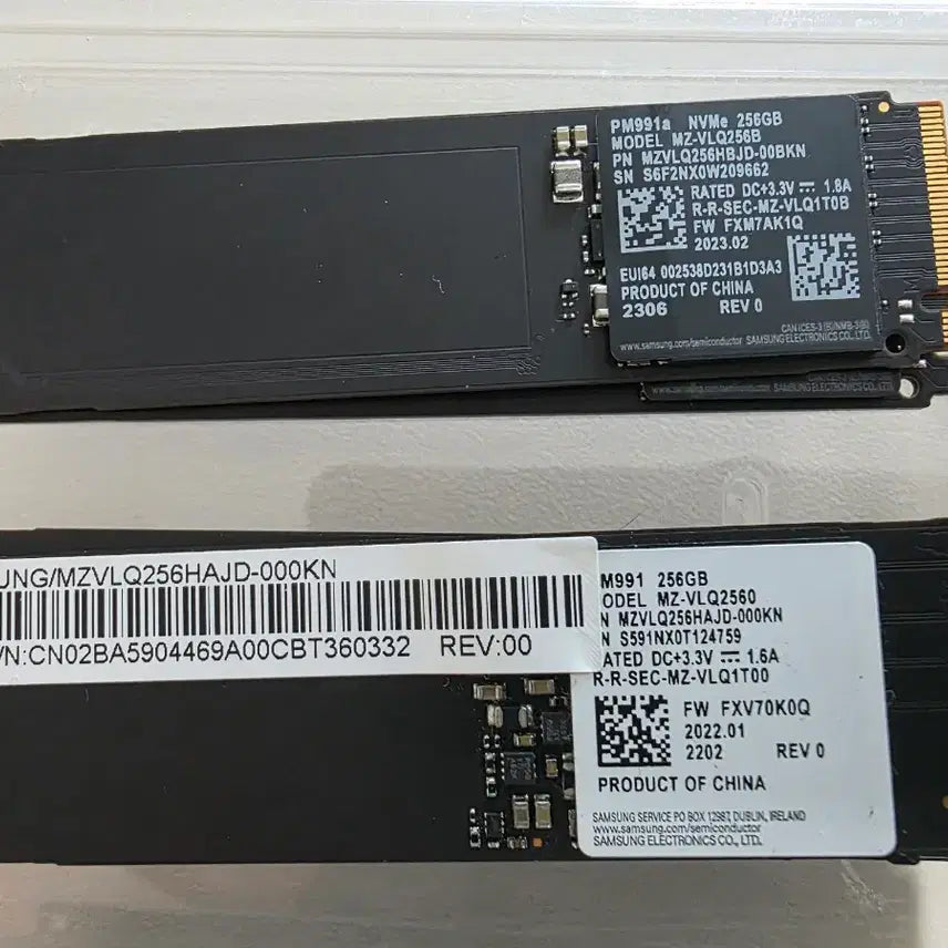 [BUNJANG] Samsung PM991 256GB NVMe SSD with Heatsink / SSD 삼성 pm991 256GB/방열판 /24년 문서/거의새것