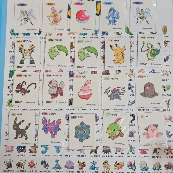 [BUNJANG] Pokemon Stickers / 포켓몬 띠부씰 판매/교환