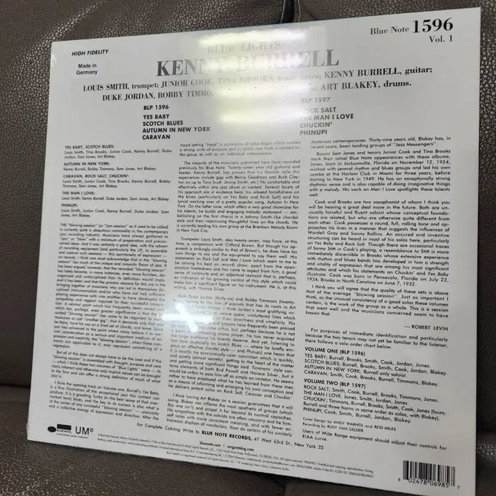 [BUNJANG] Blue Note 1596 Volume 1 LP Kenny Burrell Andy Warhol / 블루노트 케니 버렐 1596 볼륨 1 LP 앤디 워홀