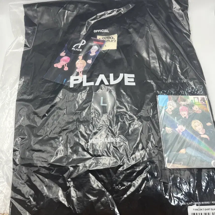 [BUNJANG] PLAVE Fan Concert T-Shirt Black L / 플레이브 팬콘 티셔츠 블랙 L