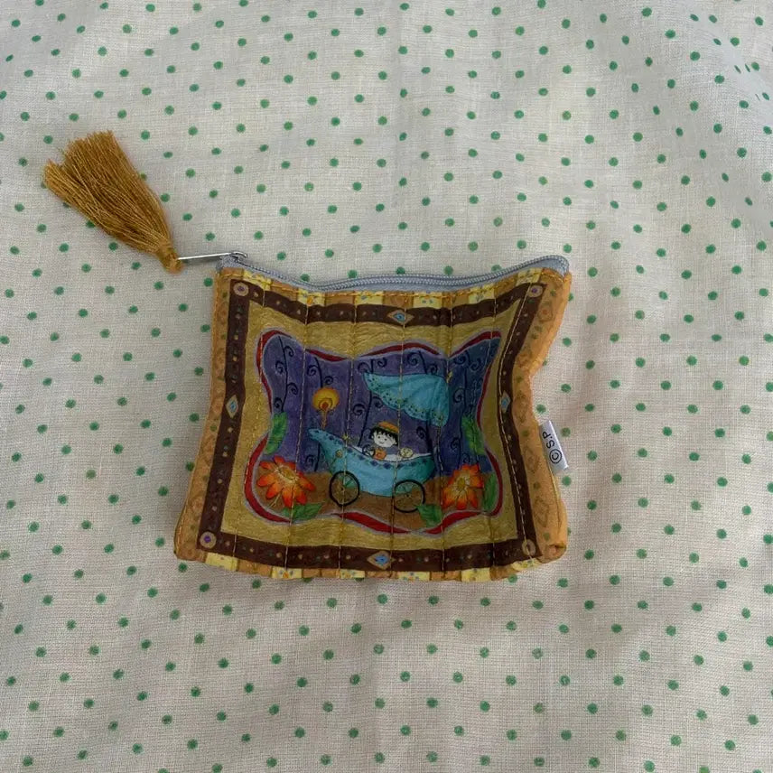 [BUNJANG] Maruko Quilted Pouch / 마루코 퀼트 파우치 가챠