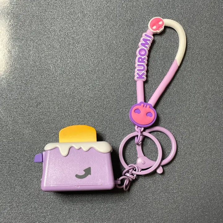 [BUNJANG] Sanrio Kuromi Toaster Keychain / 산리오 쿠로미 토스트기 키링