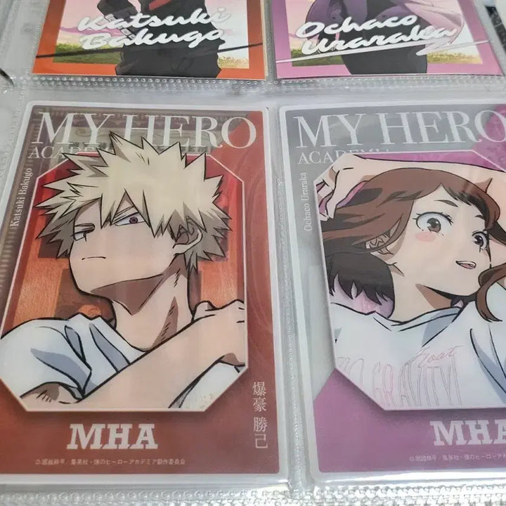[BUNJANG] My Hero Academia Bakugo Uraraka Baseyard Card Bundle Set / 히로아카 바쿠고 우라라카 베이스야드 카드 일괄