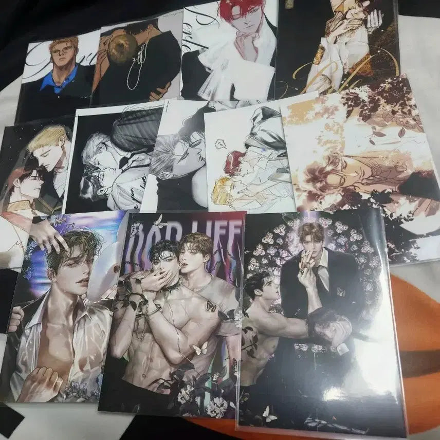 [BUNJANG] Pearlescent Postcard Illustration Bundle Set / 펄 엽서 불우한 삶 프박사진 일괄