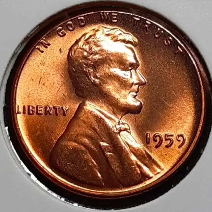 [BUNJANG] 1959 Lincoln Cent Uncirculated US Coin / 미국 미사용 1959년 링컨 1센트.외국주화 주화 화폐 동전