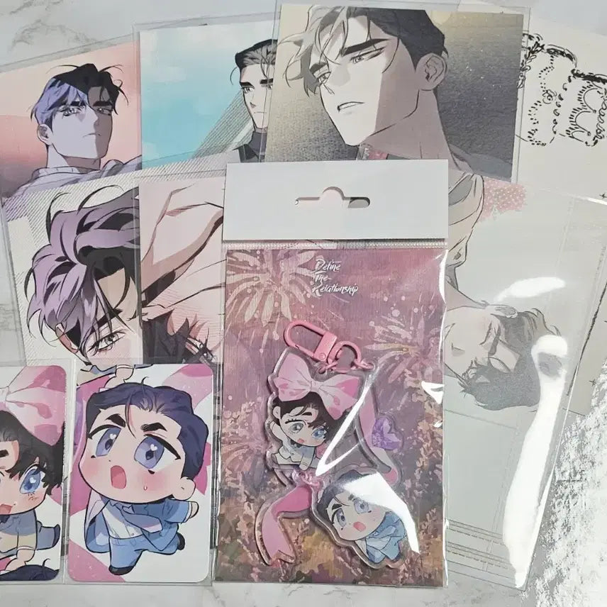 [BUNJANG] Toonique DTR De Finder Relationship Long Keychain, Postcard, 5th Anniversary Photocard Bundle Set / 투니크 디티알 디파인더릴레이션십 대롱키링 엽서 5주년 포카 일괄