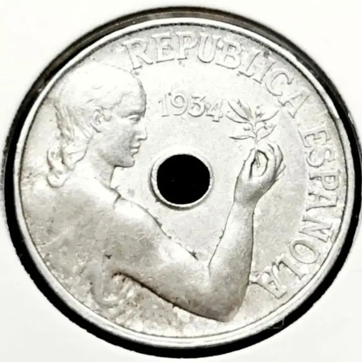 [BUNJANG] 1934 Spain 25 Centimos Foreign Coin / 스페인 1934년 25센티모스.외국주화 주화 화폐 동전
