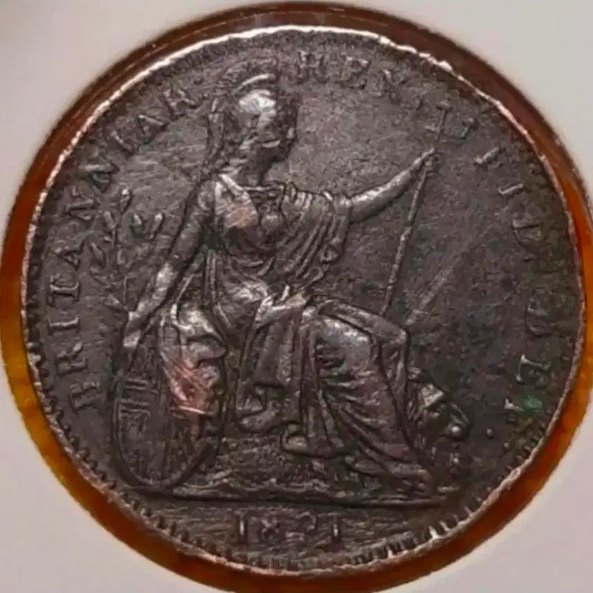 [BUNJANG] 1821 UK George IV Farthing Coin / 희귀 영국 1821년 조지4세 파딩.외국주화 주화 화폐 동전