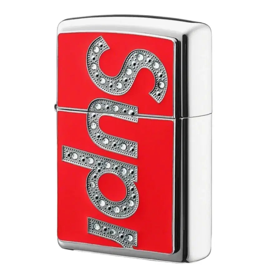[BUNJANG] Supreme x Swarovski Zippo Lighter Red / 슈프림 x 스와로브스키 지포 라이터 레드 빨강 supreme