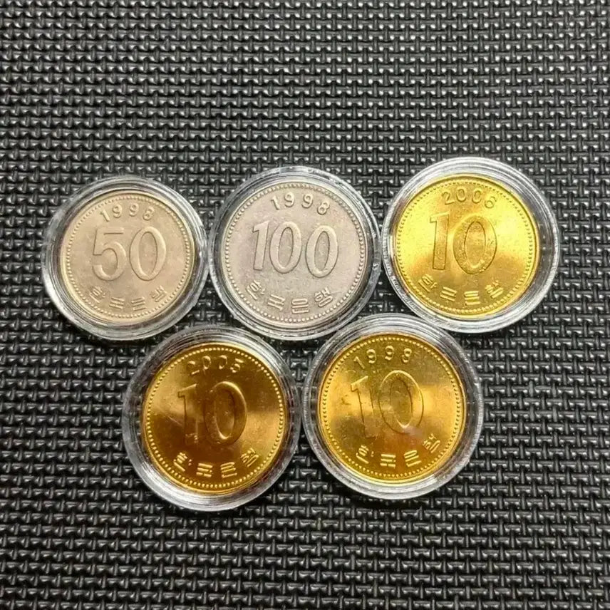 [BUNJANG] 1998-2006 100, 50, 10 Won 5-Coin Bundle Set / 한국은행 1998년 100.50.10원등5종일괄(3).주화 화폐 동전