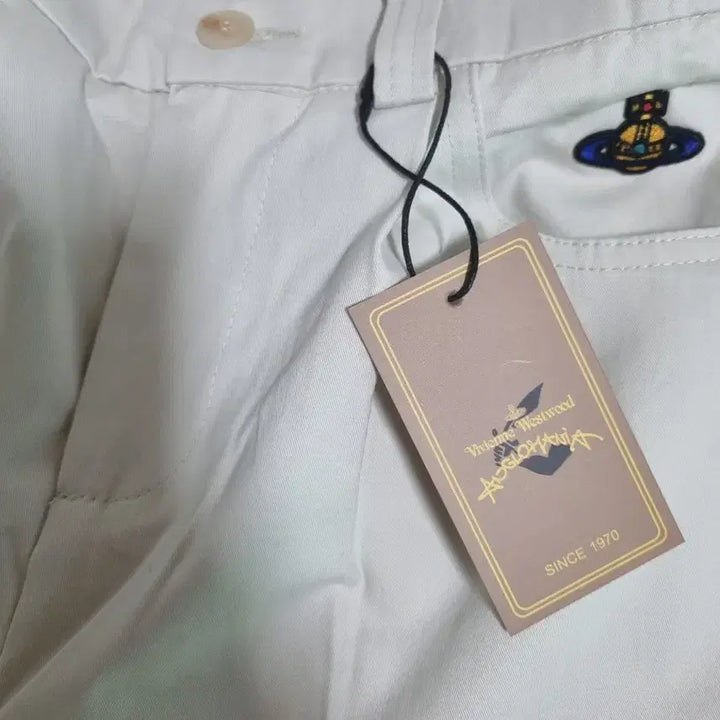 [BUNJANG] Vivienne Westwood A-Line Banding Shorts Beige M New / 비비안 웨스트우드 A라인 밴딩 4부 반바지 M 새상품
