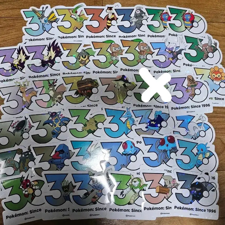 [BUNJANG] Pokemon 30th Anniversary Logo Sticker / 포켓몬 30주년 로고 스티커 판매