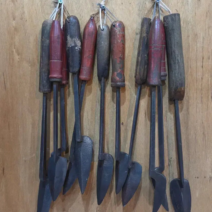 [BUNJANG] Vintage Cast Iron Soldering Irons (Set of 11) / 민속품 / 옛날 무쇠 인두 11점