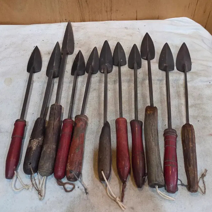 [BUNJANG] Vintage Cast Iron Soldering Irons (Set of 11) / 민속품 / 옛날 무쇠 인두 11점