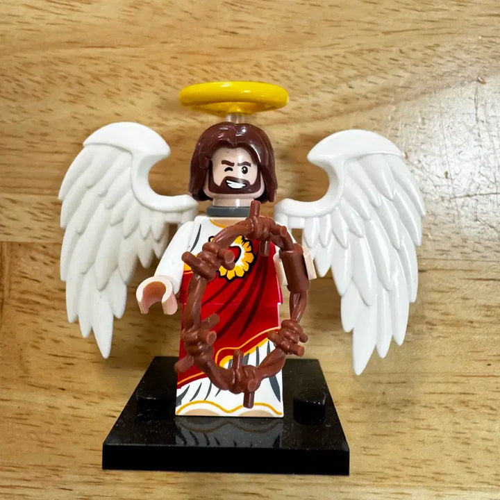 [BUNJANG] LEGO Compatible Jesus Figure with Wings and Halo / 레고 호환 예수님 피규어 (S급)