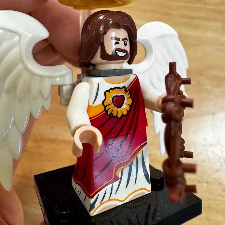 [BUNJANG] LEGO Compatible Jesus Figure with Wings and Halo / 레고 호환 예수님 피규어 (S급)