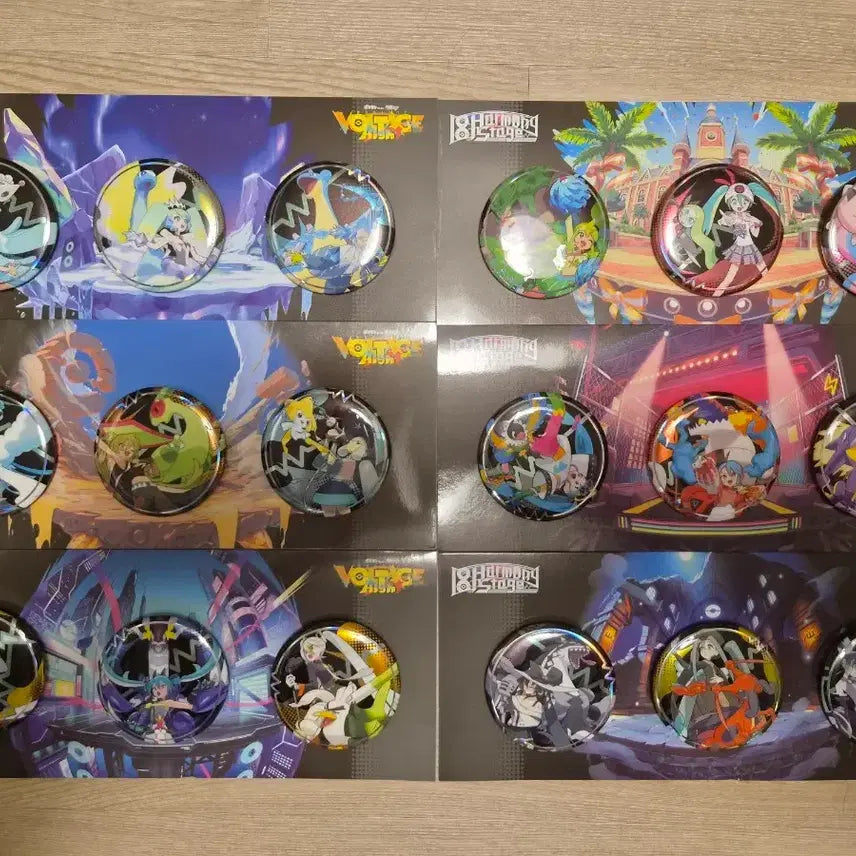 [BUNJANG] Pokemon x Hatsune Miku Collaboration Can Badges Bundle Set / 포켓몬스터 하츠네미쿠 콜라보 캔뱃지 일괄판매