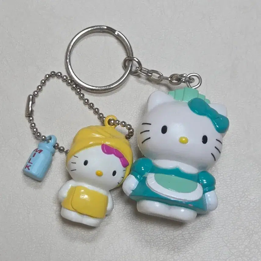 [SOLD OUT] 세트)고전키티 목욕키티 메이드키티 피규어키링