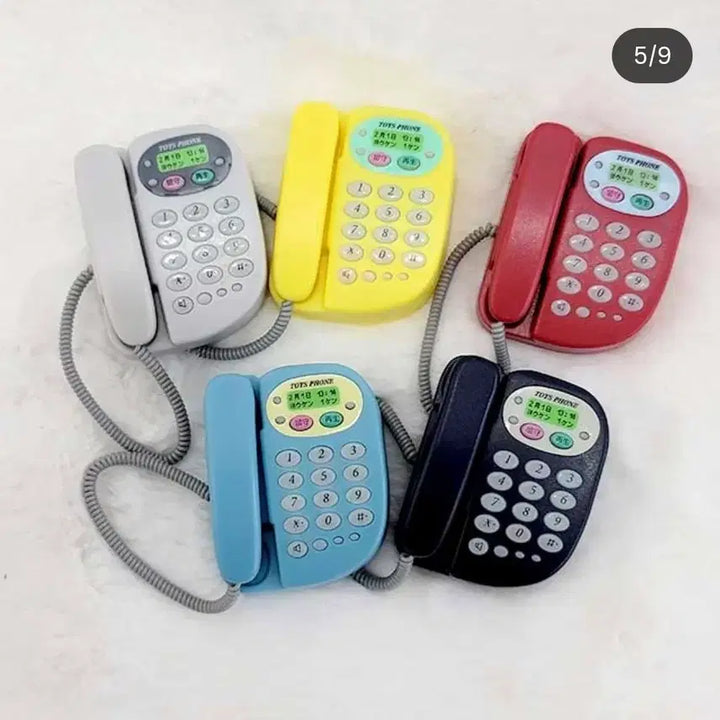 [BUNJANG] Toys Spirit Recording Gacha Miniature Rotary Phone - Sky Blue (New) / 전화기 미니어쳐 토이즈스피릿 녹음 가챠 레트로 하늘색(새상품)