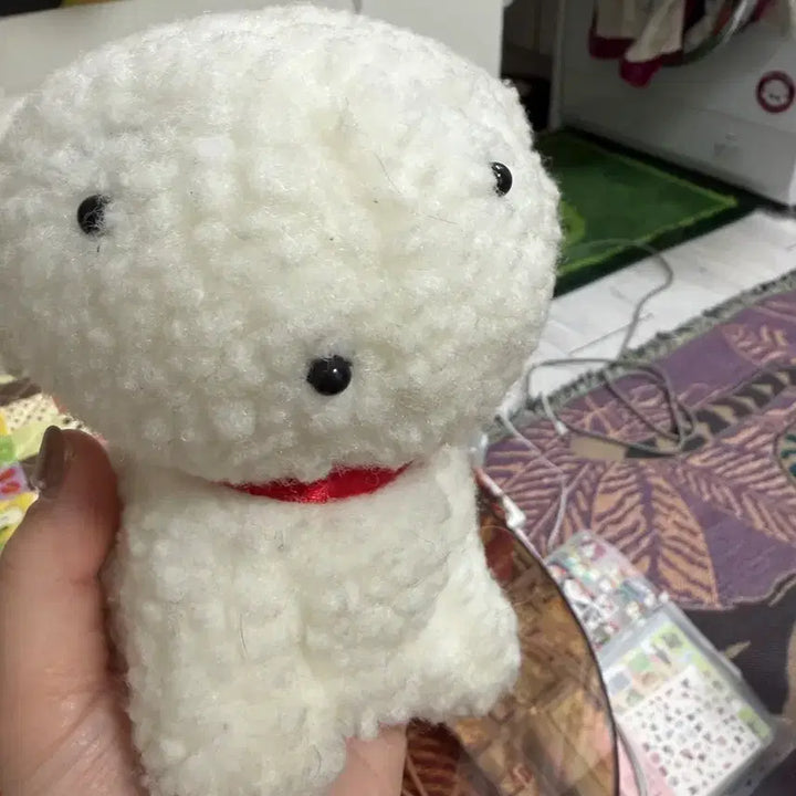 [SOLD OUT] 흰둥이 고전 포실포실 인형 10cm