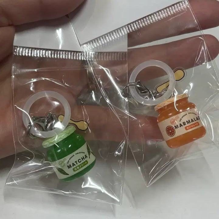 [BUNJANG] Jam Mezushi Gacha Marmalade/Matcha Keychain / 일본가챠 잼 메지루시 가챠 마멀레이드/말차 키링