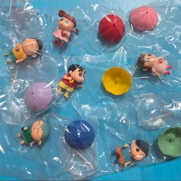 [BUNJANG] Crayon Shin-chan Umbrella Figure Set (6 Types) / 새상품/짱구피규어6종/우산짱구